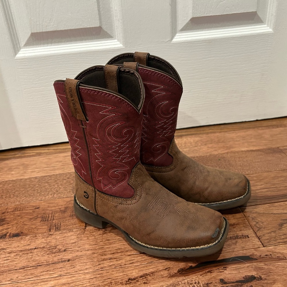 Durango Kids Boots in Brown and Red